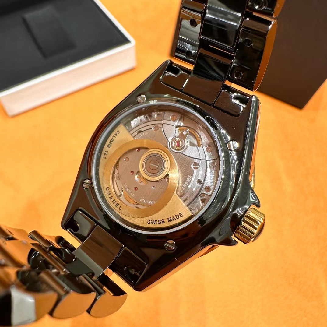 j12 シャネル 時計コピー シンプル ウォッチ 防水 腕時計 薄い ファッション レディース ブラック_8