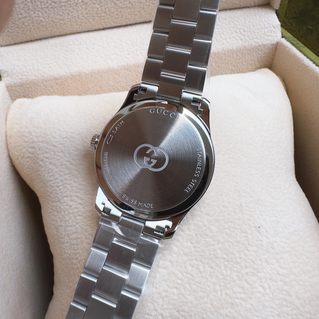 グッチ腕時計激安通販 ウォッチ 防水 G-TIMELESS シンプル スチールバンド ホワイト_8