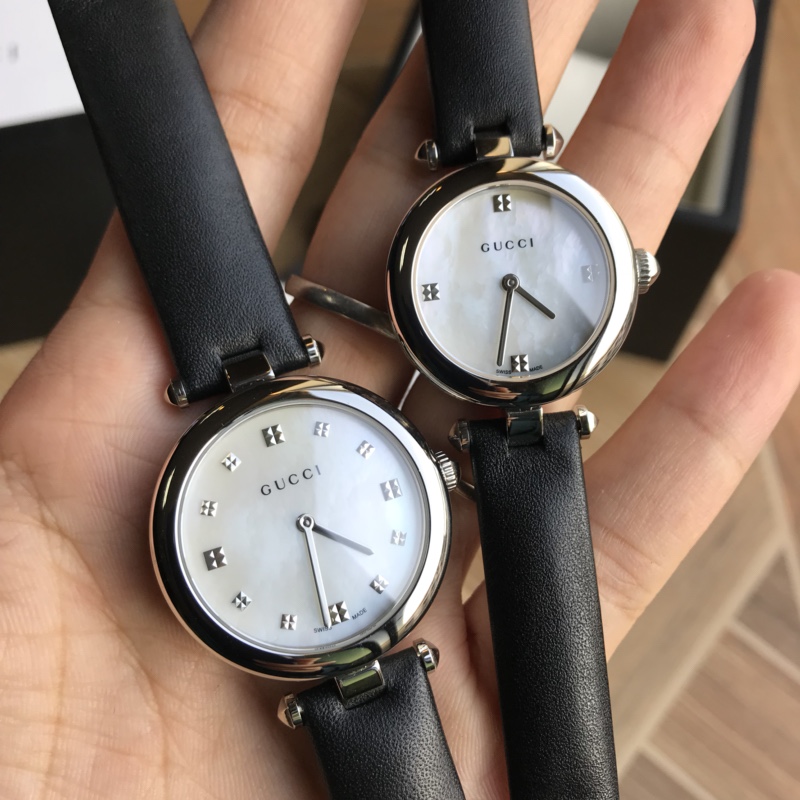個性的なグッチ 時計 印象偽物 シンプル 腕時計 防水 ウォッチ レザー  Gタイムレス ブラック_2