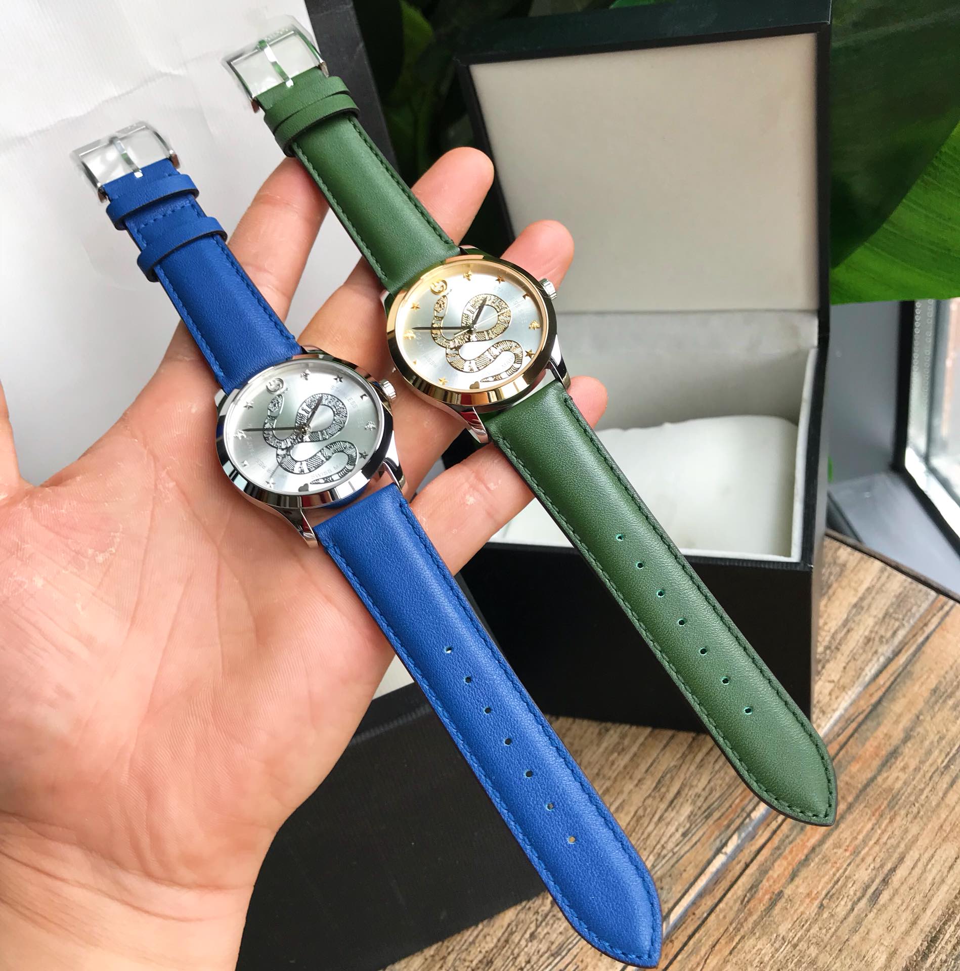 グッチ 買い物スーパーコピー 防水 ウォッチ 紳士  Gタイムレス ハンサム 通勤 ブルー_1