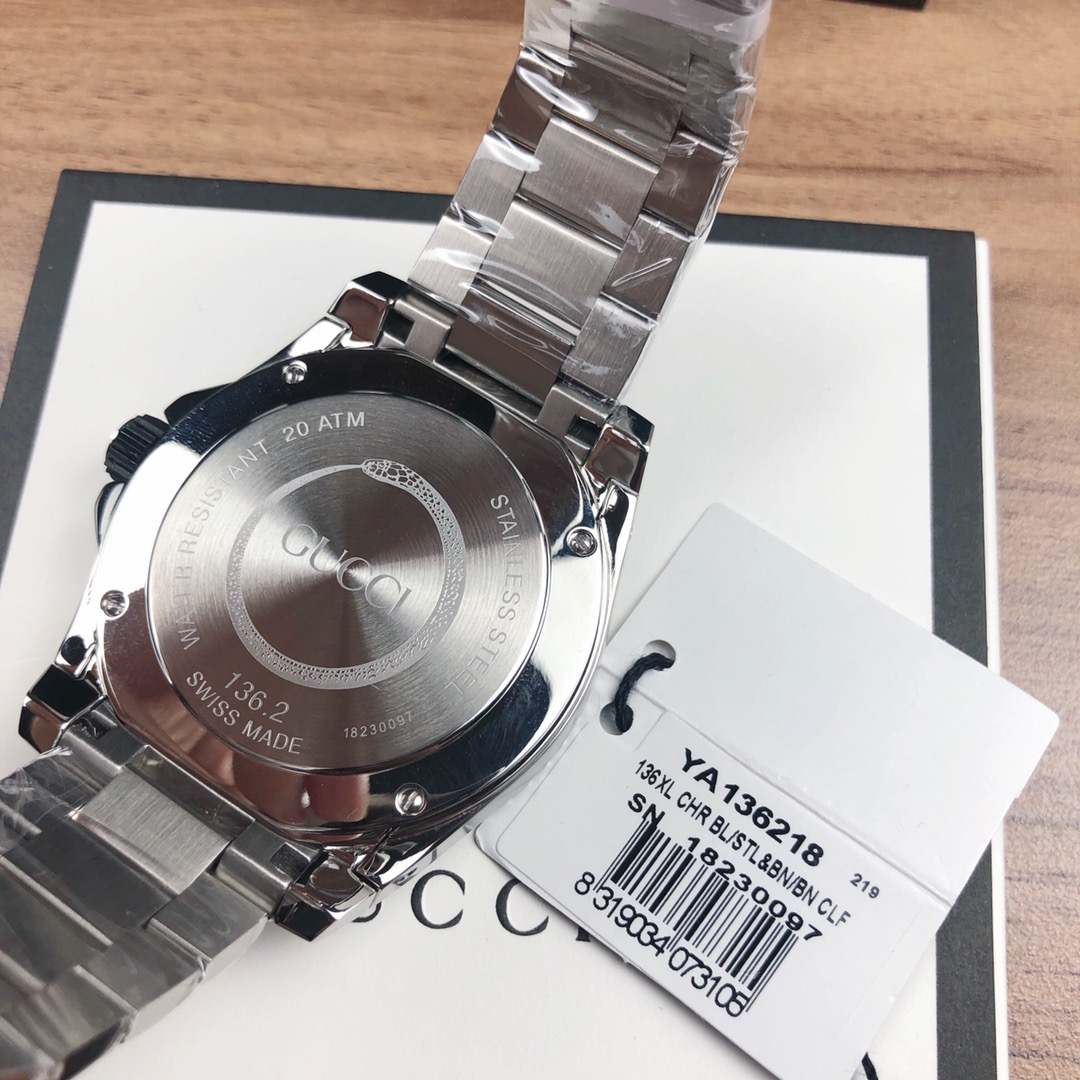 大人気でお買い得な グッチ 腕時計 黒コピー ウォッチ 防水 ダイヴ 泳ぎ メンズ 紳士 ブラック_7