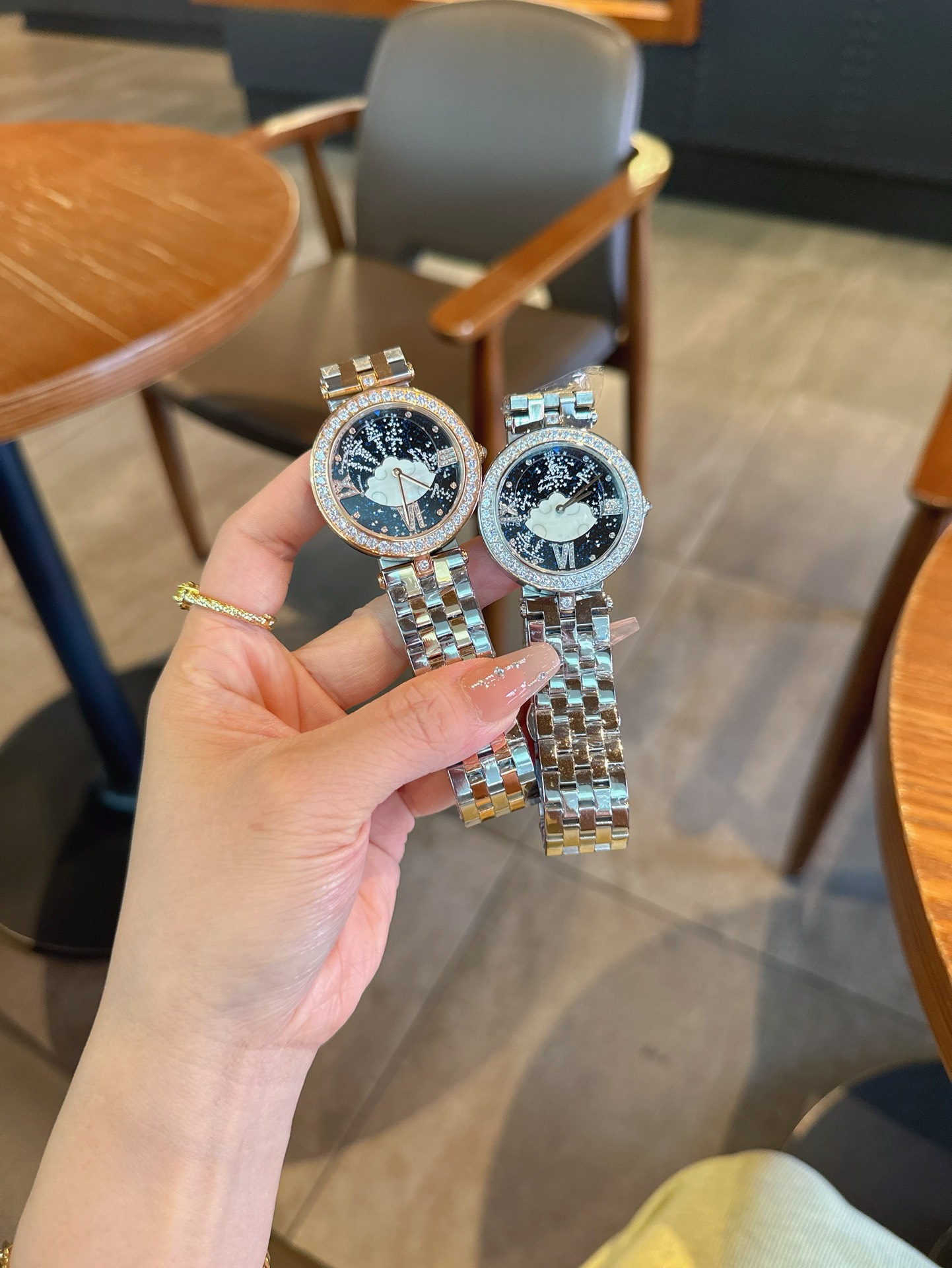ヴァンクリーフアーペル エタニティスーパーコピー スチールバンド 腕時計 ウォッチ ポエティック ダイヤ飾り 多色可選_6
