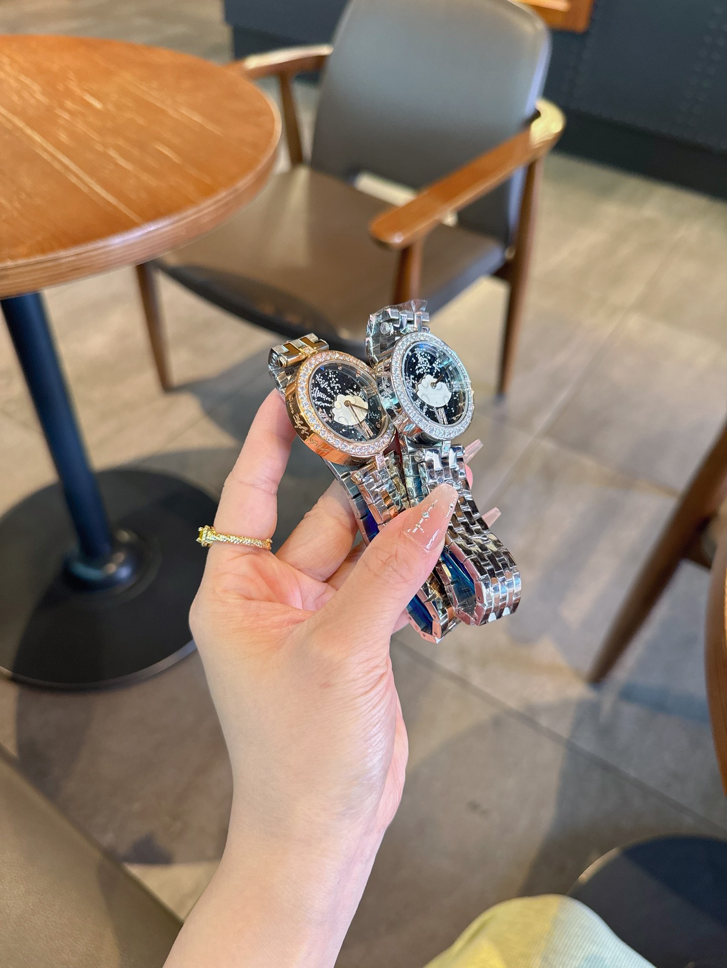 ヴァンクリーフアーペル エタニティスーパーコピー スチールバンド 腕時計 ウォッチ ポエティック ダイヤ飾り 多色可選_7