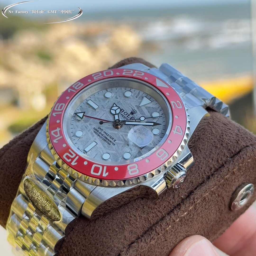 超人気 ロレックス gmt マスター 2 買取コピー ウォッチ 夜光 防水 スチールバンド レッド_6