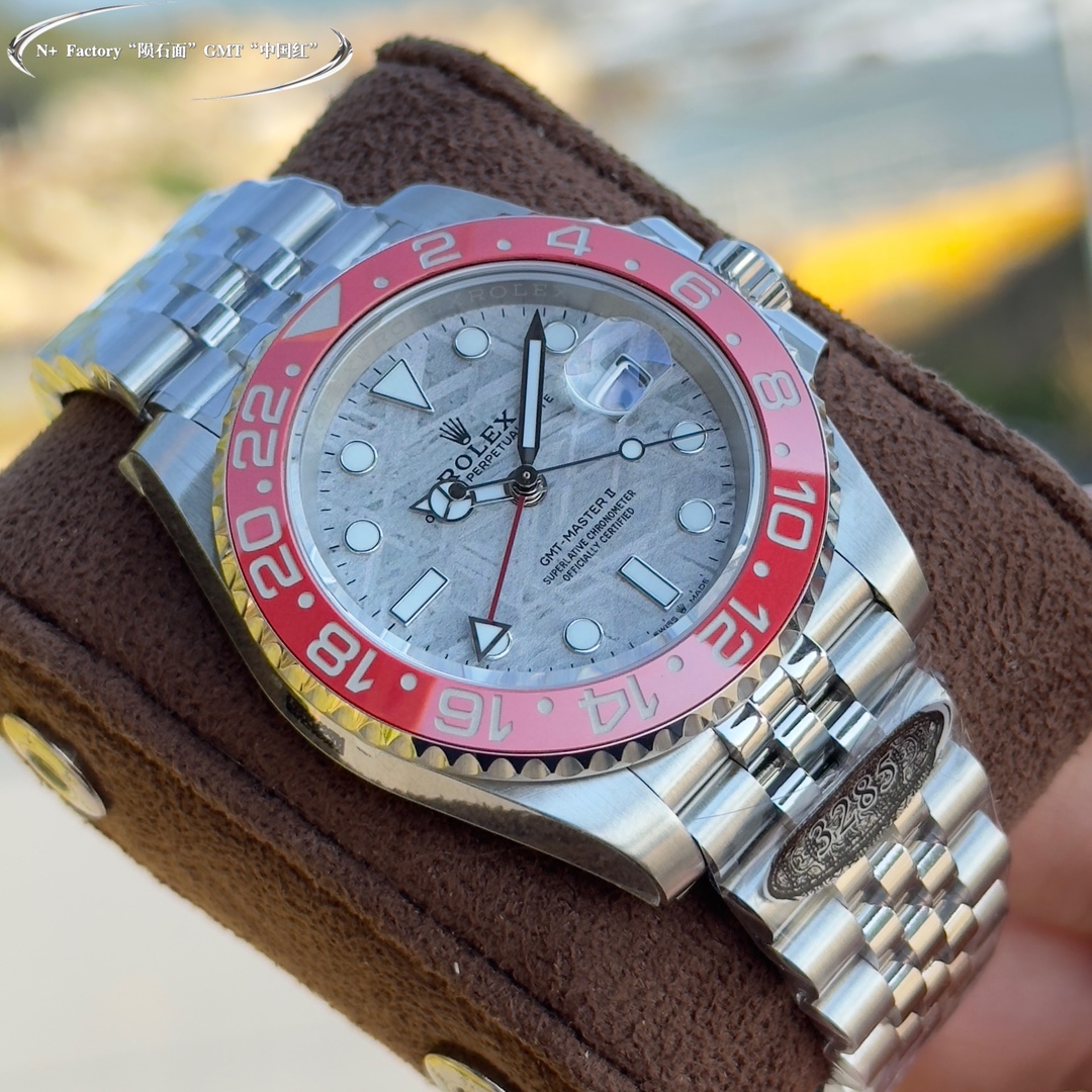 超人気 ロレックス gmt マスター 2 買取コピー ウォッチ 夜光 防水 スチールバンド レッド_7