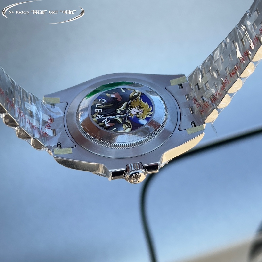 超人気 ロレックス gmt マスター 2 買取コピー ウォッチ 夜光 防水 スチールバンド レッド_9