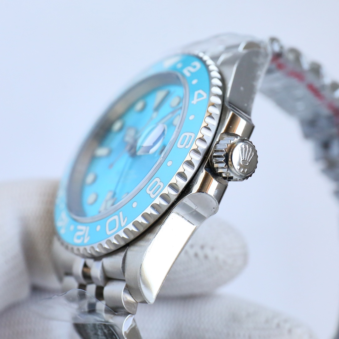 個性的な ロレックス gmt マスター 2 買取 価格偽物 ウォッチ 夜光 防水 スチールバンド 上質 メンズ ブルー_6