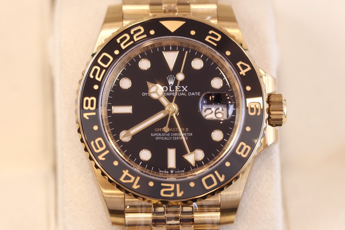 ROLEX gmt マスター 2 ペプシ 買取偽物 夜光 防水 ウォッチ スチールバンド アップル品 ブラック_3