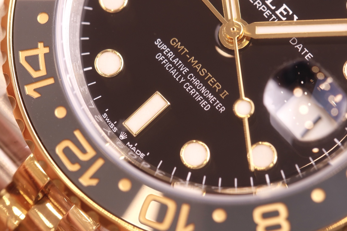 ROLEX gmt マスター 2 ペプシ 買取偽物 夜光 防水 ウォッチ スチールバンド アップル品 ブラック_7