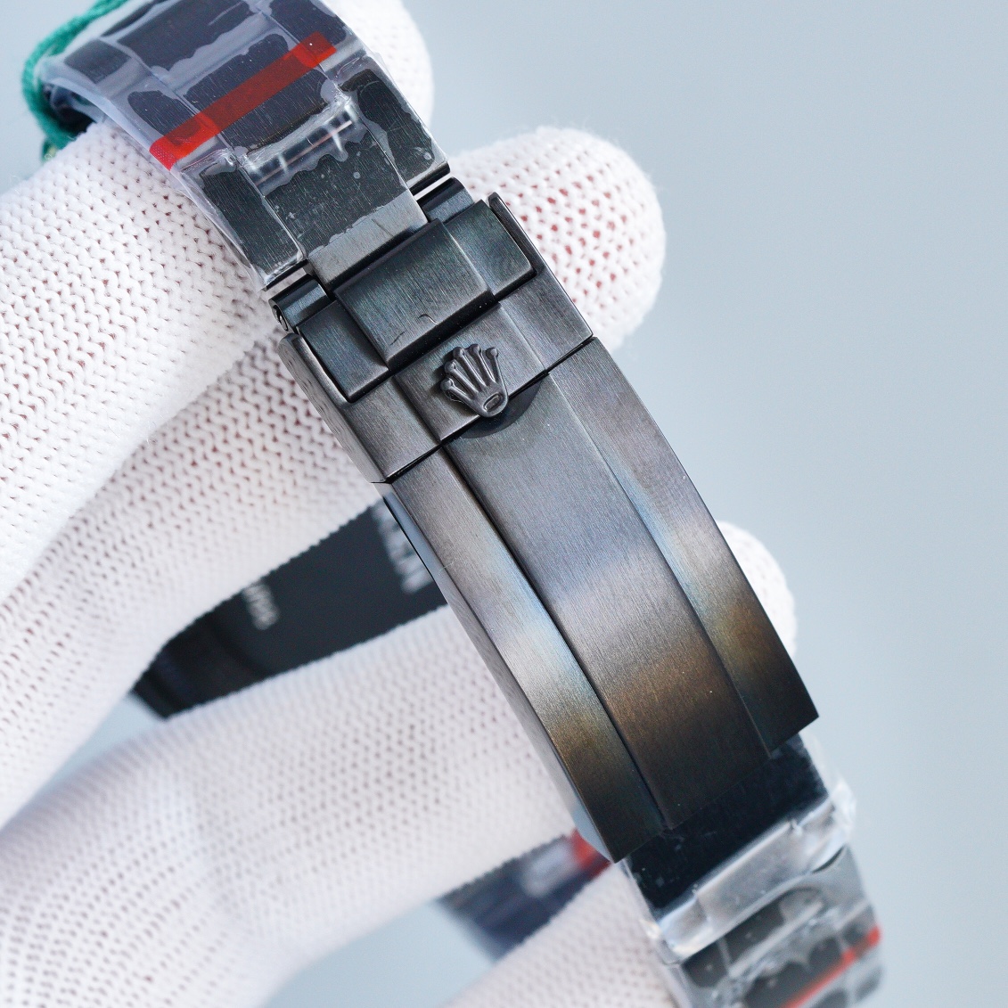 ROLEX アップル品 ロレックス gmt 買取 価格コピー 夜光 防水 ウォッチ スチールバンド ブラック_9