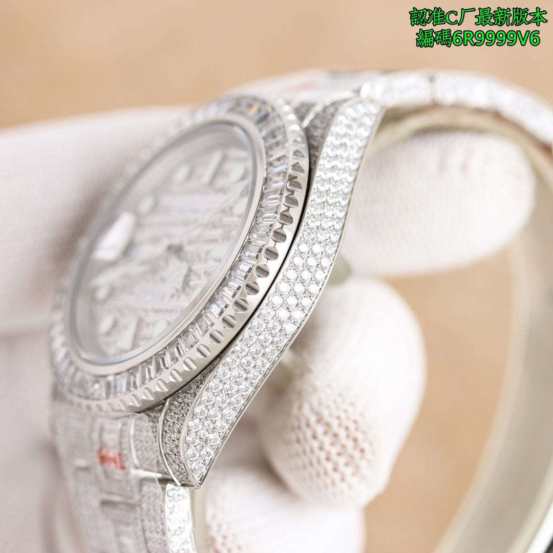ROLEX gmt マスター 2 定価スーパーコピー ダイヤ飾り 夜光 防水 ウォッチ ダイヤバンド 高品質 多色可選_4