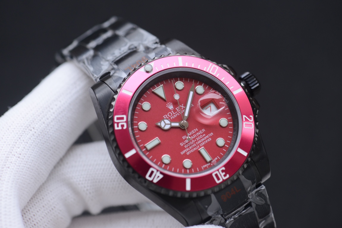 ROLEX お勧め商品 サブマリーナ ー 価格スーパーコピー シンプル 夜光 ウォッチ ビジネス 防水 ファッション レッド_4