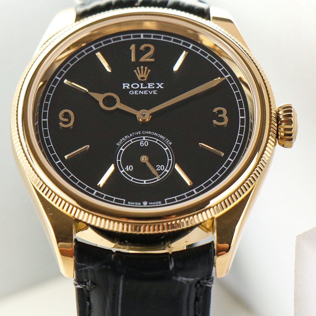 Rolex 1908 お洒落！ロレックス オイスター レディースコピー ウォッチ 腕時計 防水 シンプル レザー ブラック_5