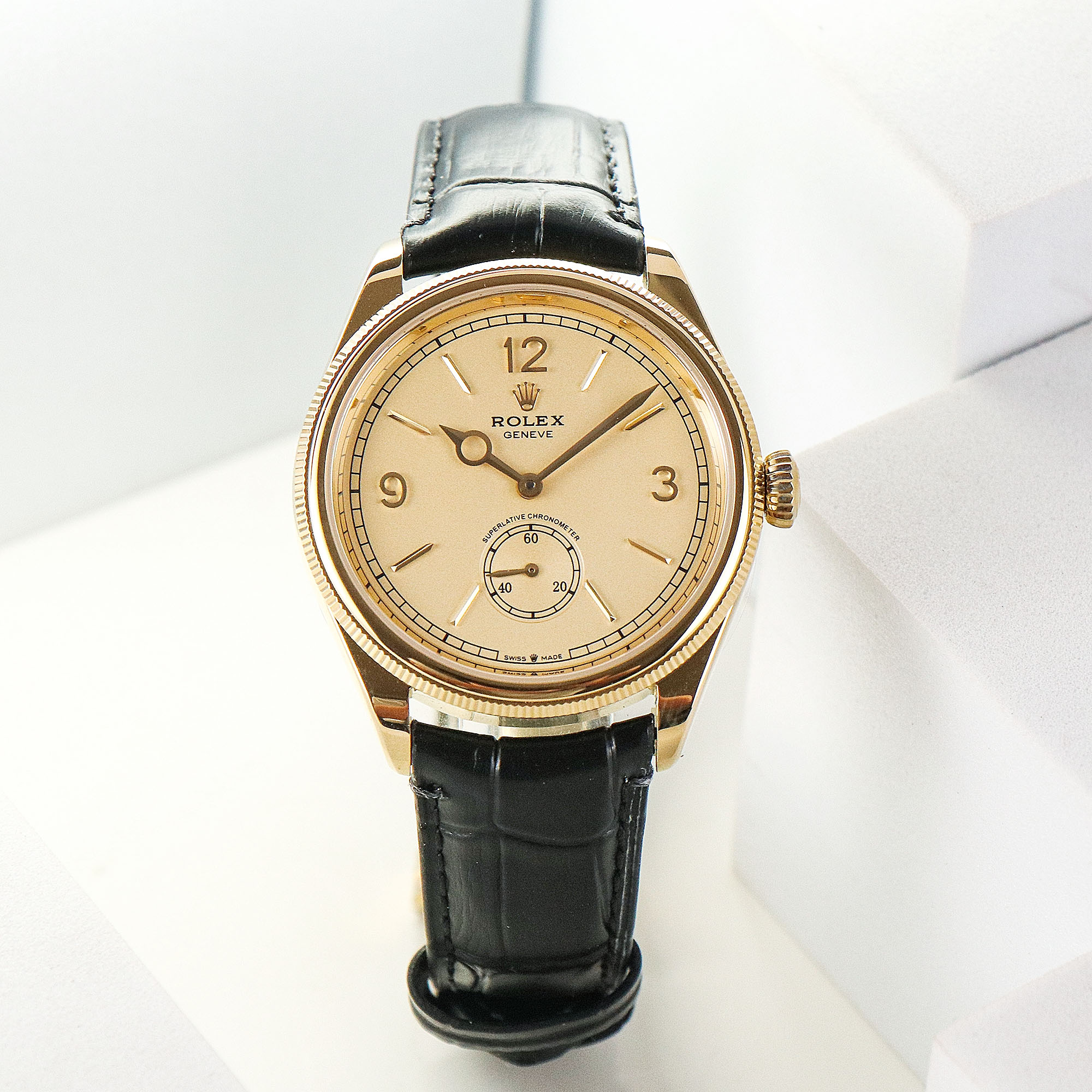 Rolex 1908 お得品‼ロレックス オイスター パーペチュアル 値段スーパーコピー ウォッチ 腕時計 防水 イエロー_1