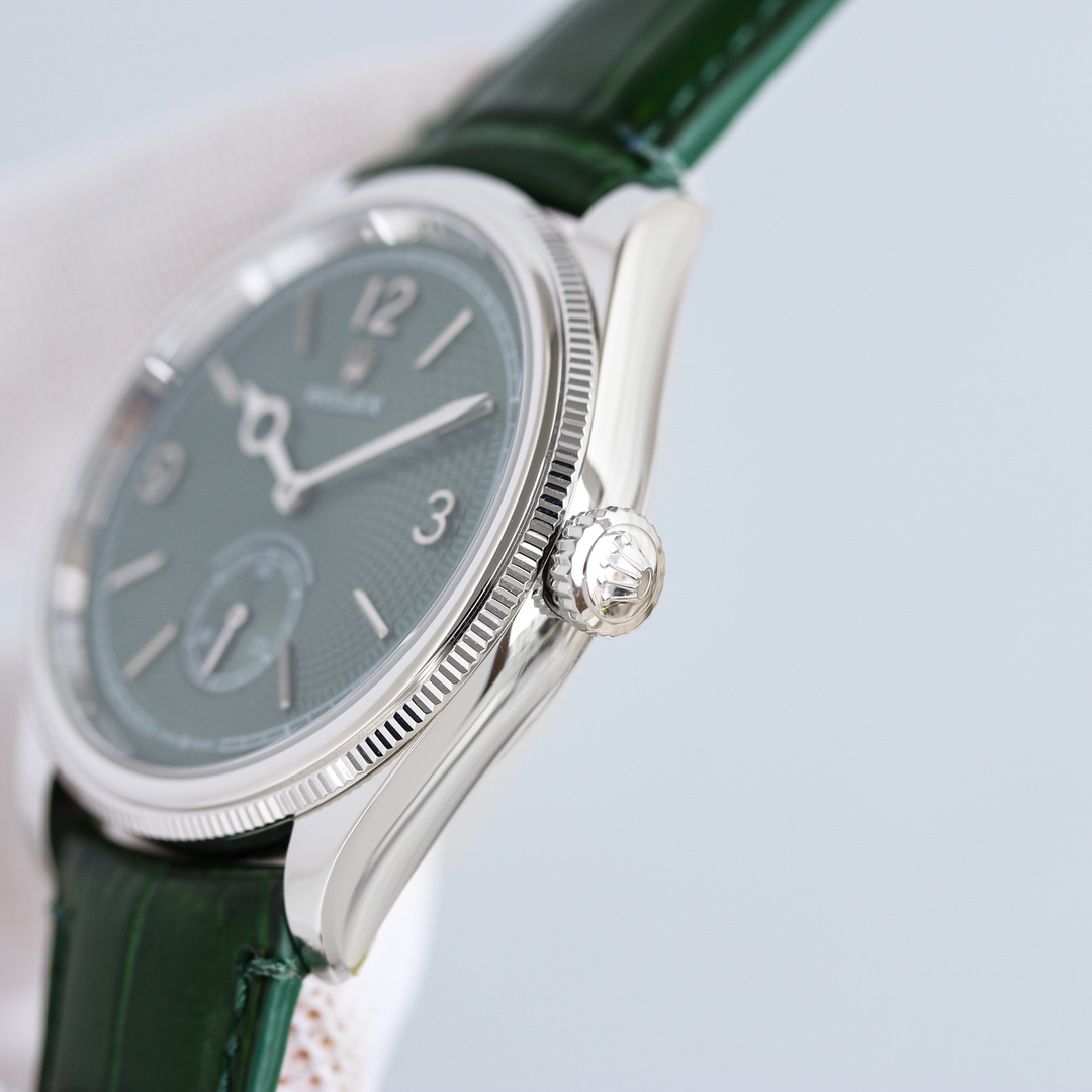 高級感溢れる Rolex 1908 オイスター パーペチュアル 定価偽物 ウォッチ 腕時計 防水 グリーン_7