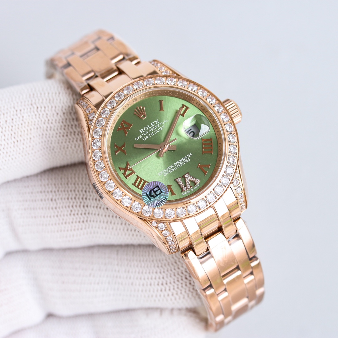 Rolex デイトジャスト 34スーパーコピー ウォッチ 腕時計 防水 ダイヤモンド飾り 優雅レディ 多色可選_1