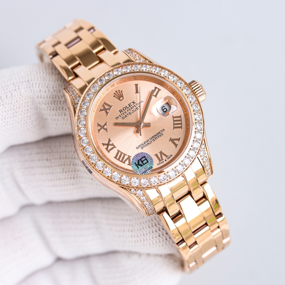 Rolex デイトジャスト 34スーパーコピー ウォッチ 腕時計 防水 ダイヤモンド飾り 優雅レディ 多色可選_4