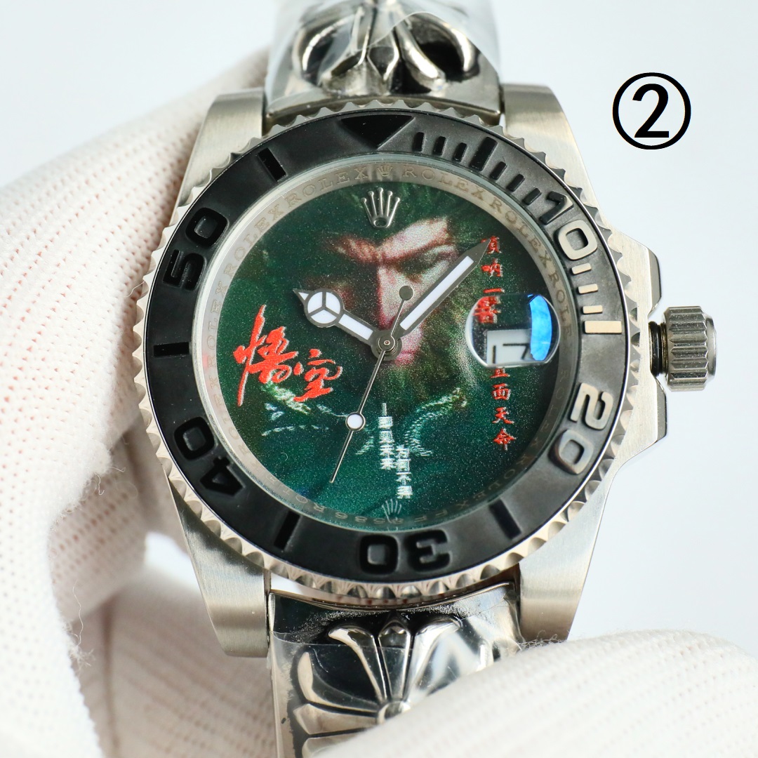 ROLEX 会社 ロレックス腕時計コピー ヨットマスター プリント ウォッチ 防水 X43 ハンサム 多色可選_3