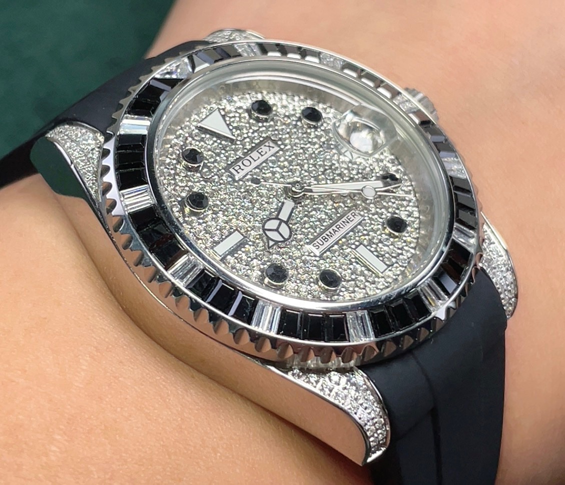 ROLEX サブマリーナ ー ノン デイトコピー 薄い ウォッチ 腕時計 ダイヤモンド飾り シンプル 多色可選_4