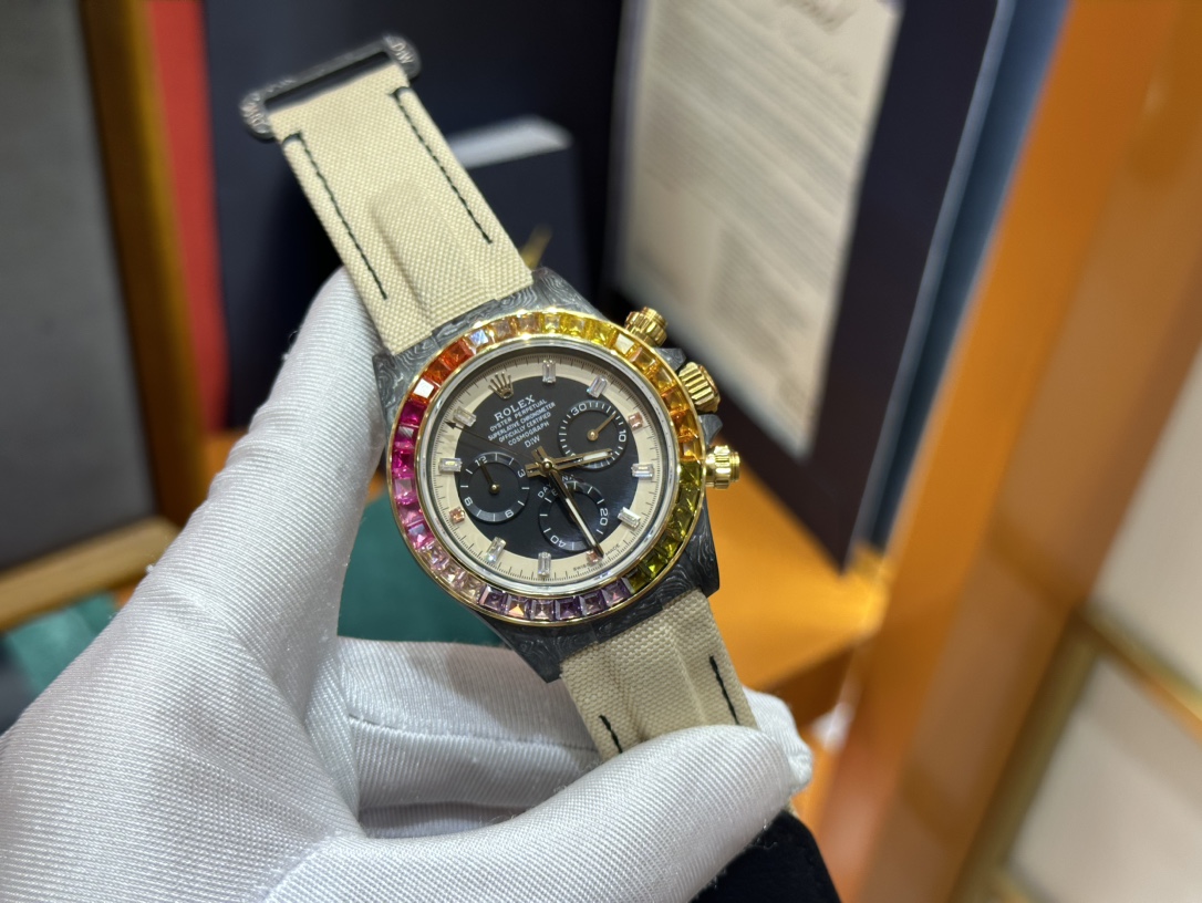ROLEX コスモ グラフ デイトナ プラチナ偽物 防水 ウォッチ 腕時計 ファッション感 ブラック_3
