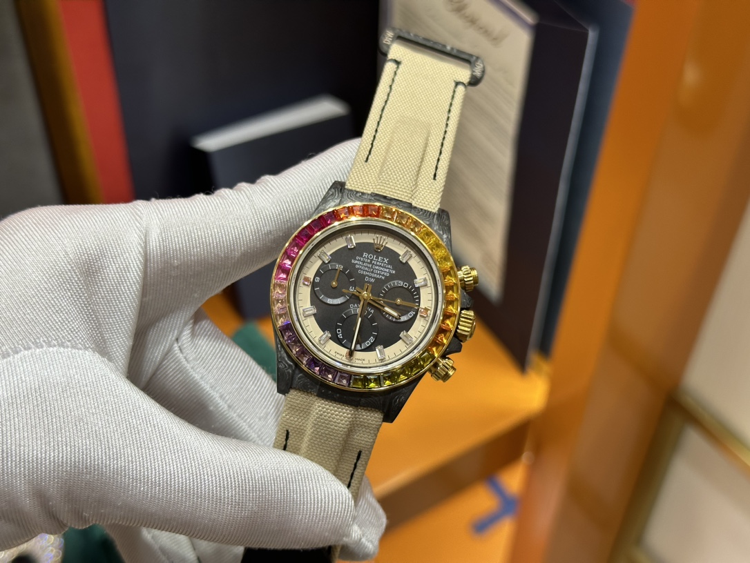 ROLEX コスモ グラフ デイトナ プラチナ偽物 防水 ウォッチ 腕時計 ファッション感 ブラック_4