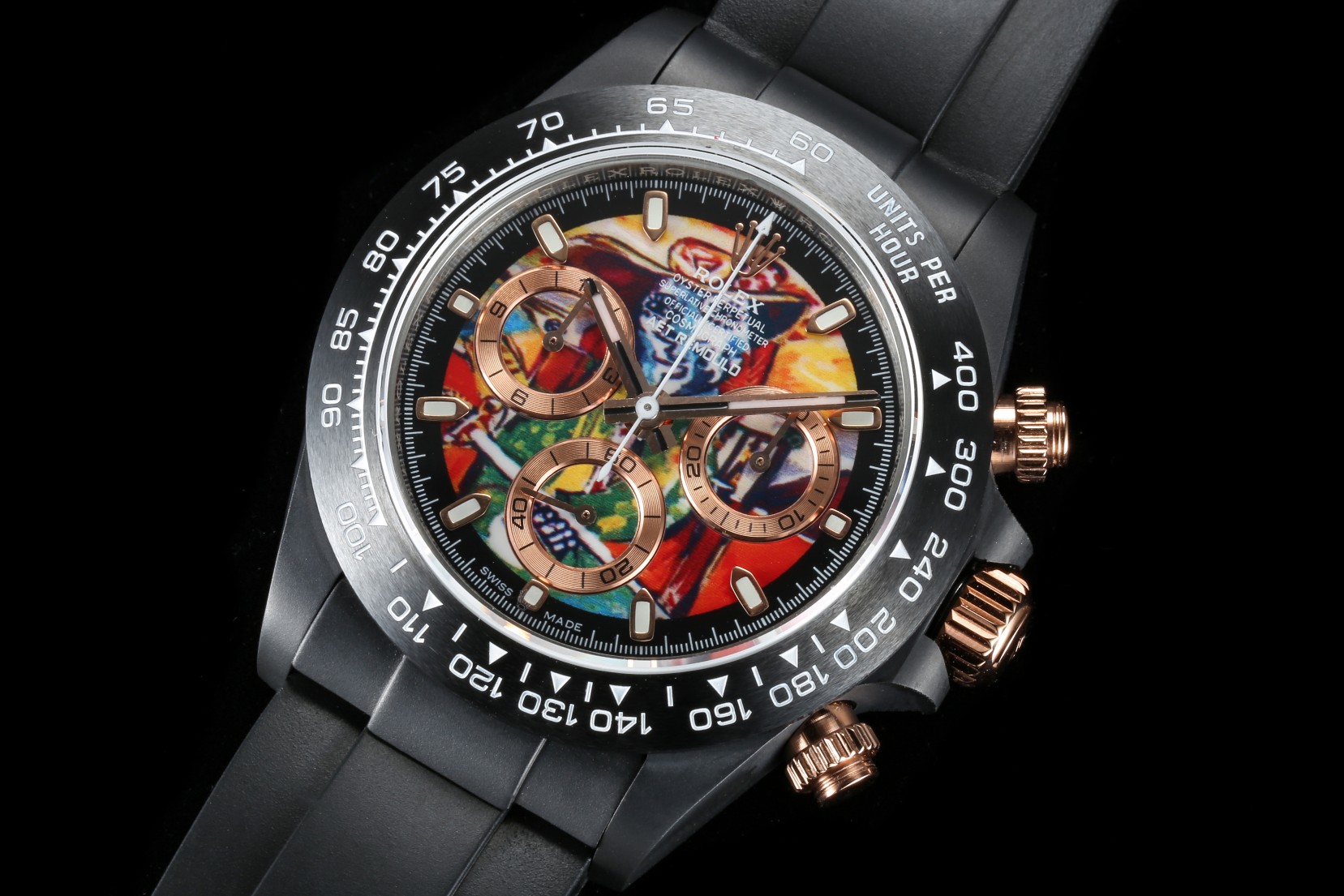 ロレックス コスモ グラフ デイトナ m116506 0001スーパーコピー 防水 ウォッチ 腕時計 ブラック_3