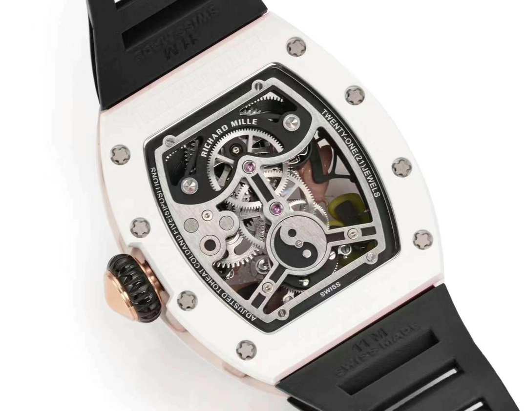 リシャールミルアップルウォッチスーパーコピー ウォッチ RM S10 腕時計 さかなプリント 美しい  防水 ブラック_8