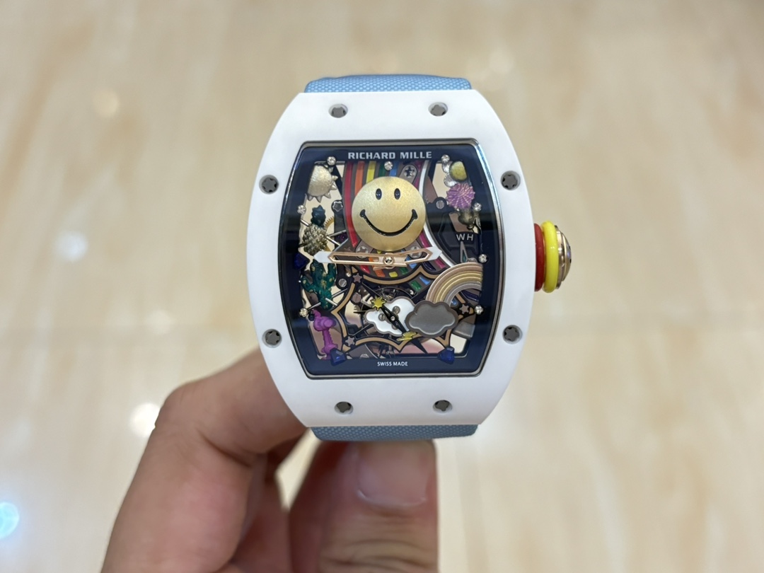 高級品 リシャールミルアップルウォッチコピー 腕時計 防水 トゥールビヨン RM 88 ブルー_2