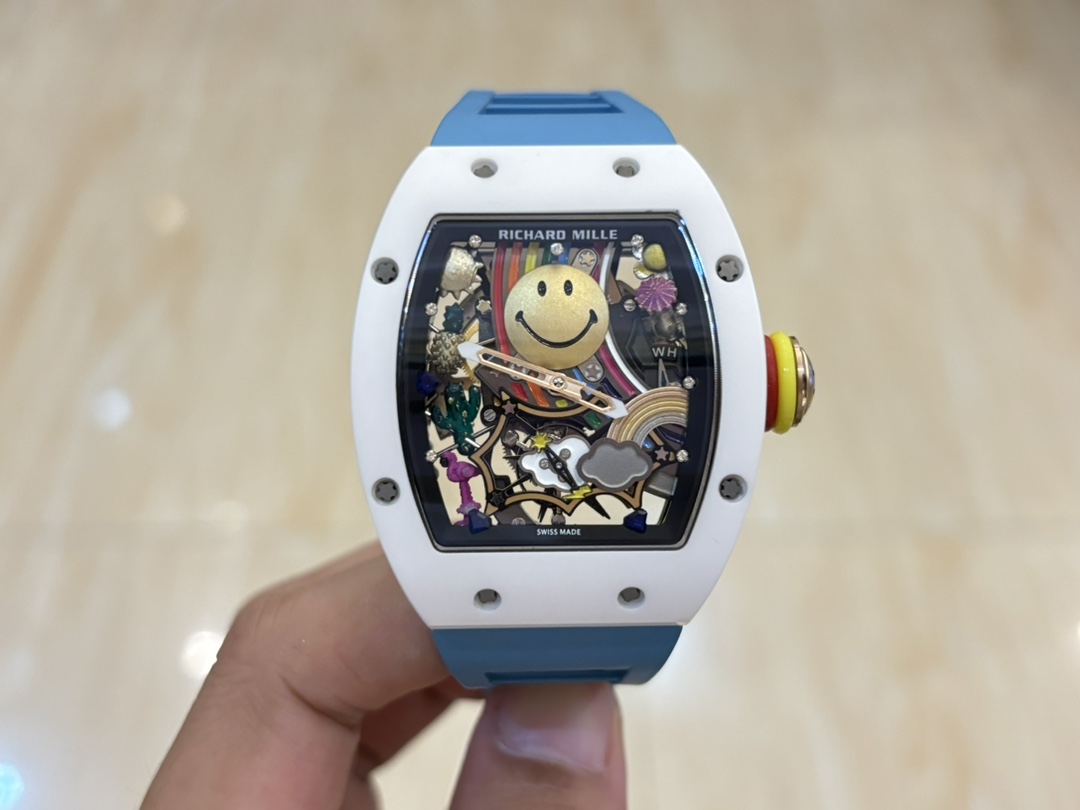 一番安い 高級腕時計 リシャールミル偽物 ファッション 防水 トゥールビヨン RM 88 ブルー_2