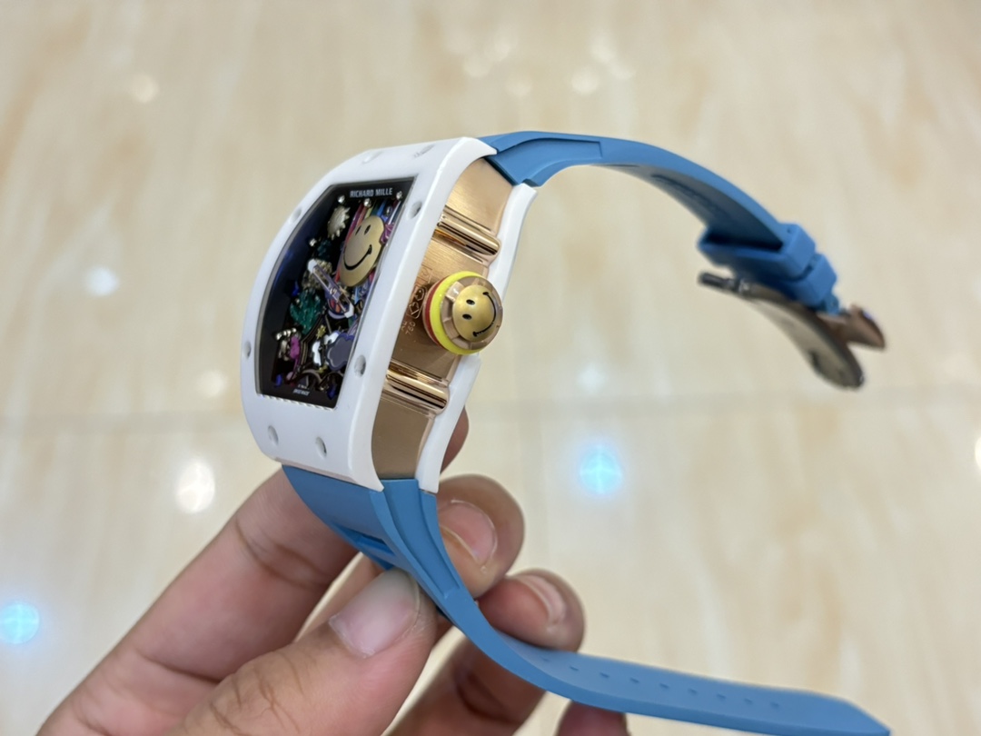一番安い 高級腕時計 リシャールミル偽物 ファッション 防水 トゥールビヨン RM 88 ブルー_3