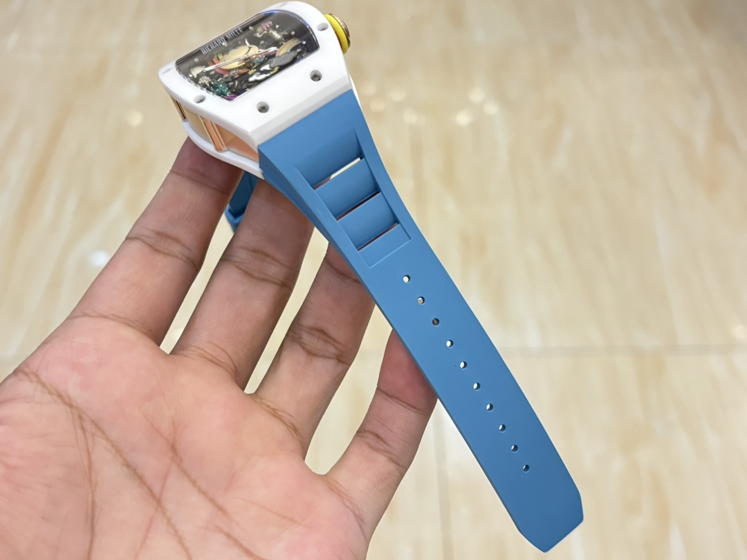 一番安い 高級腕時計 リシャールミル偽物 ファッション 防水 トゥールビヨン RM 88 ブルー_4