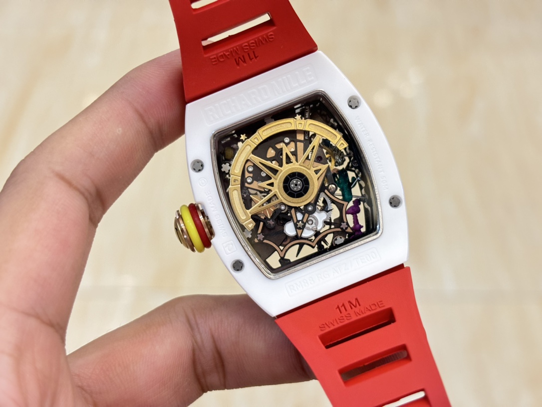 オンライン限定 リシャール ミル 買える人コピー ファッション 防水 トゥールビヨン RM 88 レッド_6