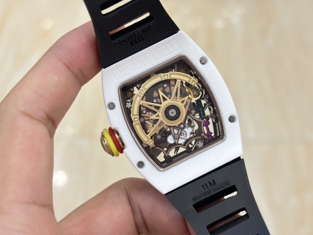 お手頃価格で リシャールミル エントリーモデル激安通販 ファッション 防水 トゥールビヨン RM 88 ブラック_6