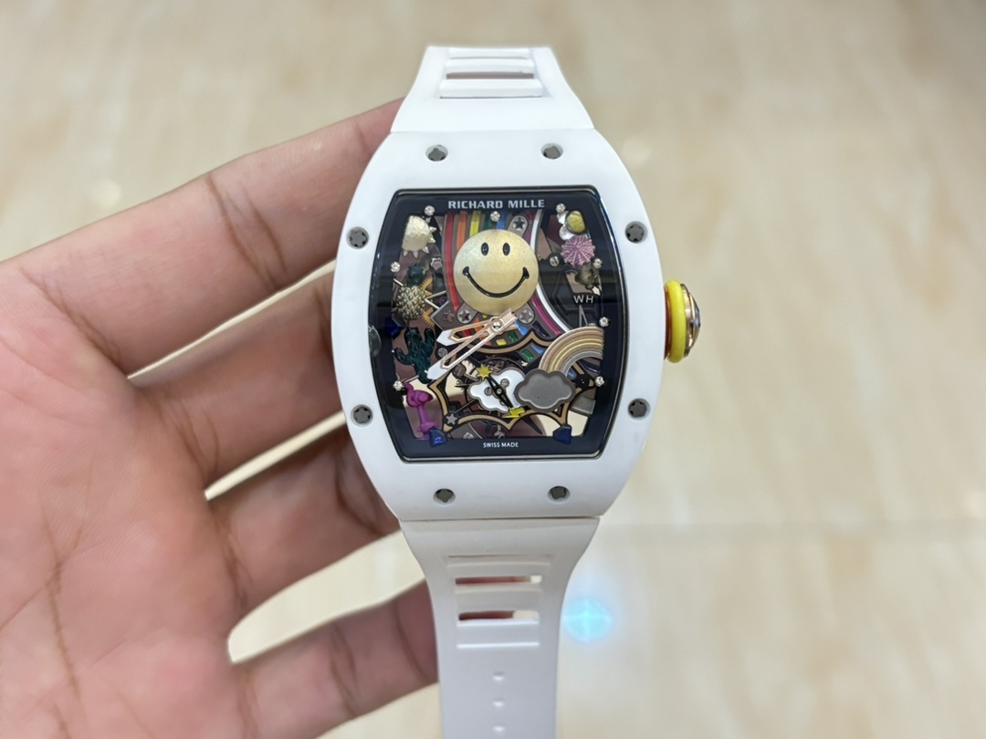 お得品‼リシャール ミル 買う には偽物 ファッション 防水 トゥールビヨン RM 88 ホワイト_1