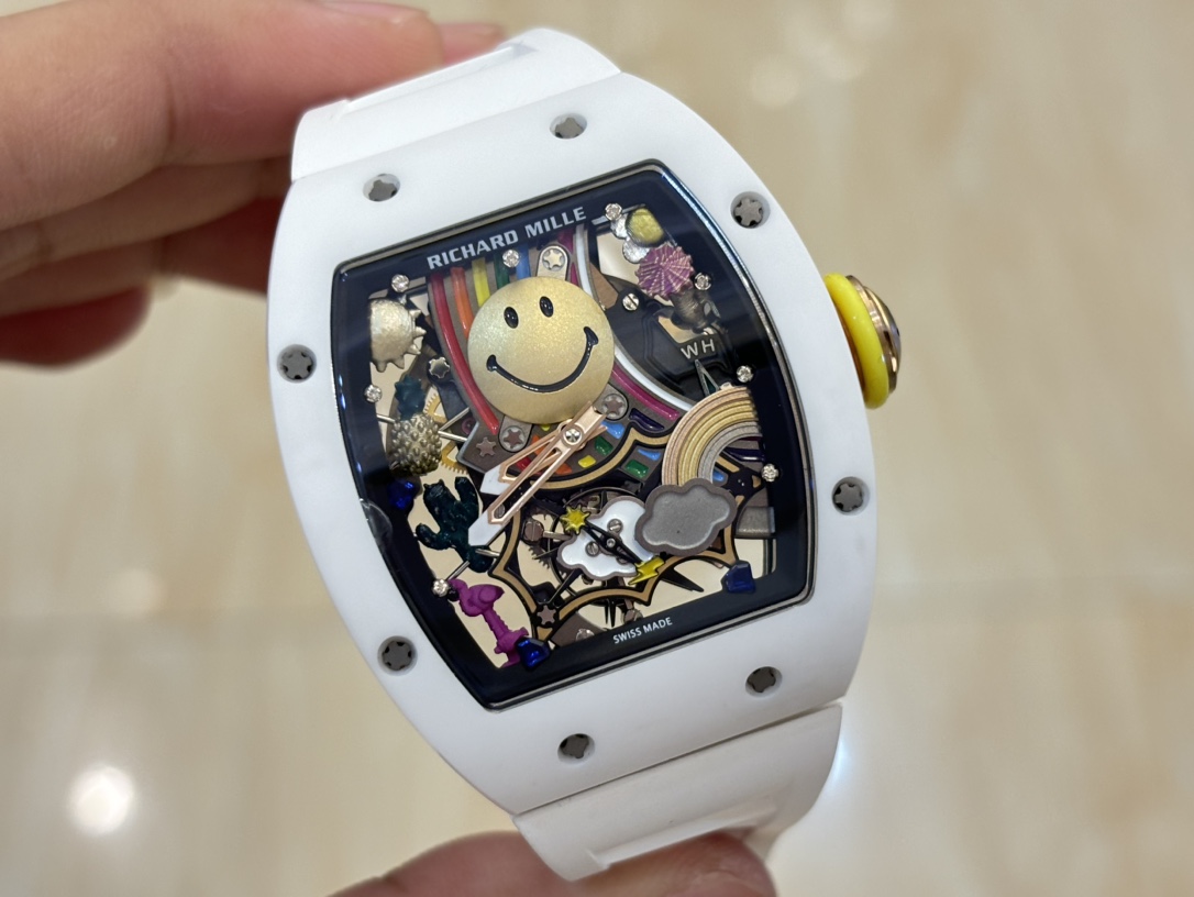 お得品‼リシャール ミル 買う には偽物 ファッション 防水 トゥールビヨン RM 88 ホワイト_6