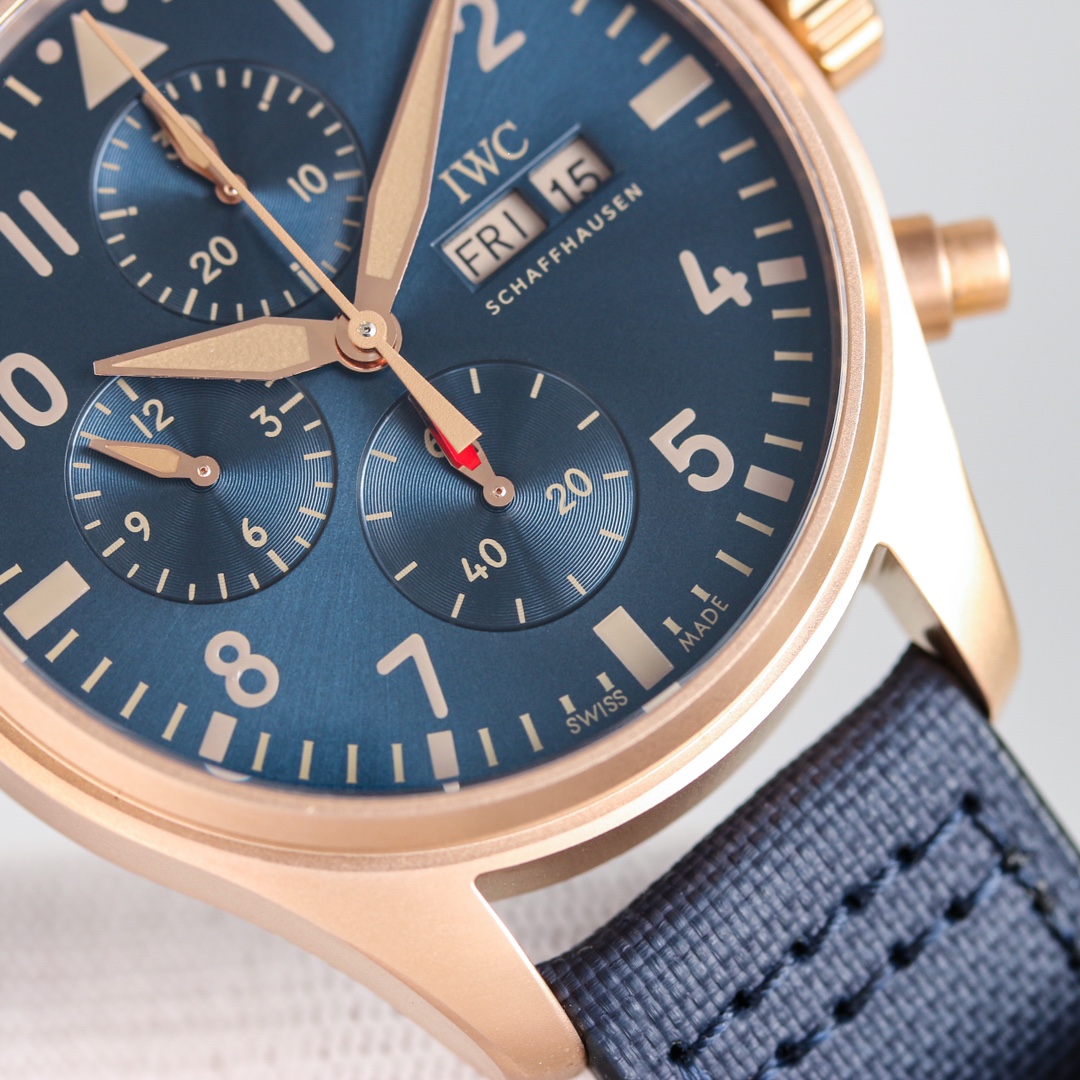 IWC パイロット ウォッチコピー 腕時計 ファッション 防水 ハンサム ブルー_5