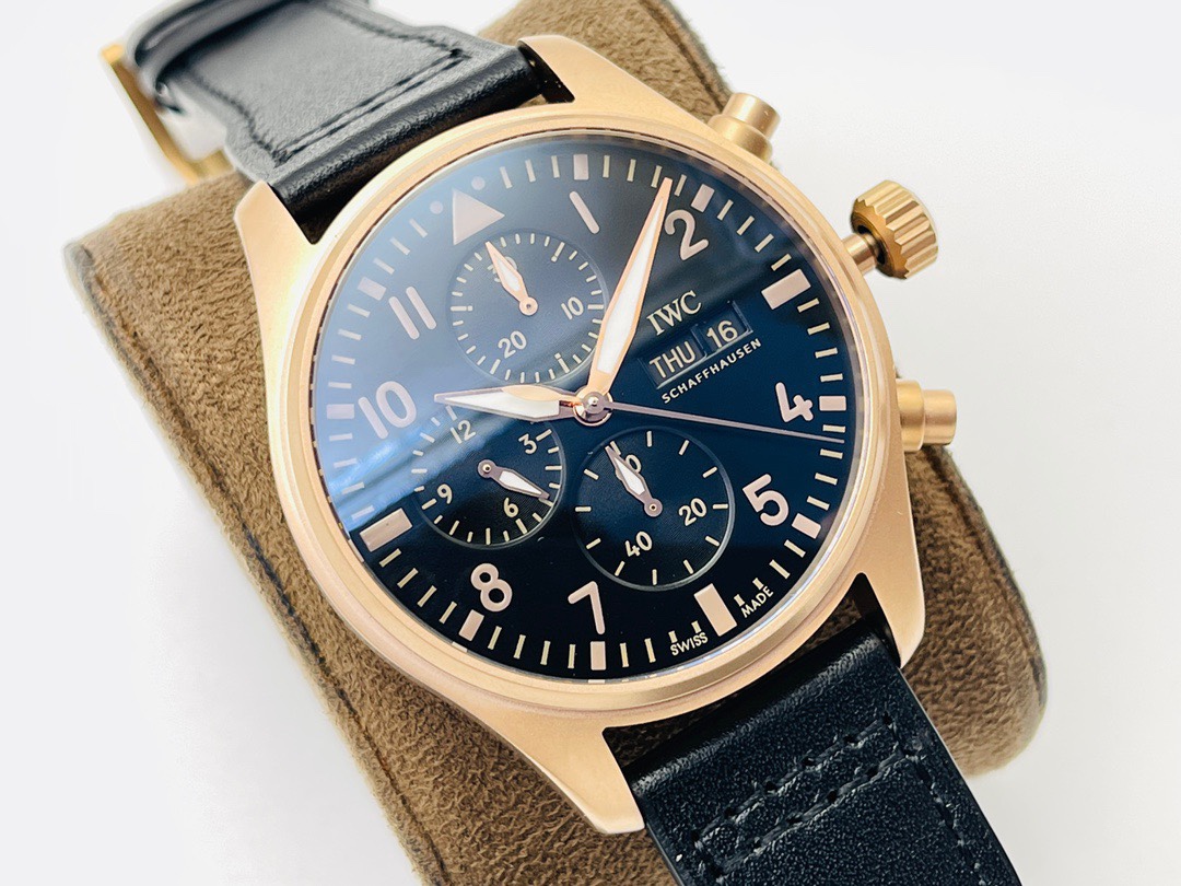 iwc パイロット偽物 新商品 シンプル  腕時計 ファッション 防水 ハンサム ブラック_2