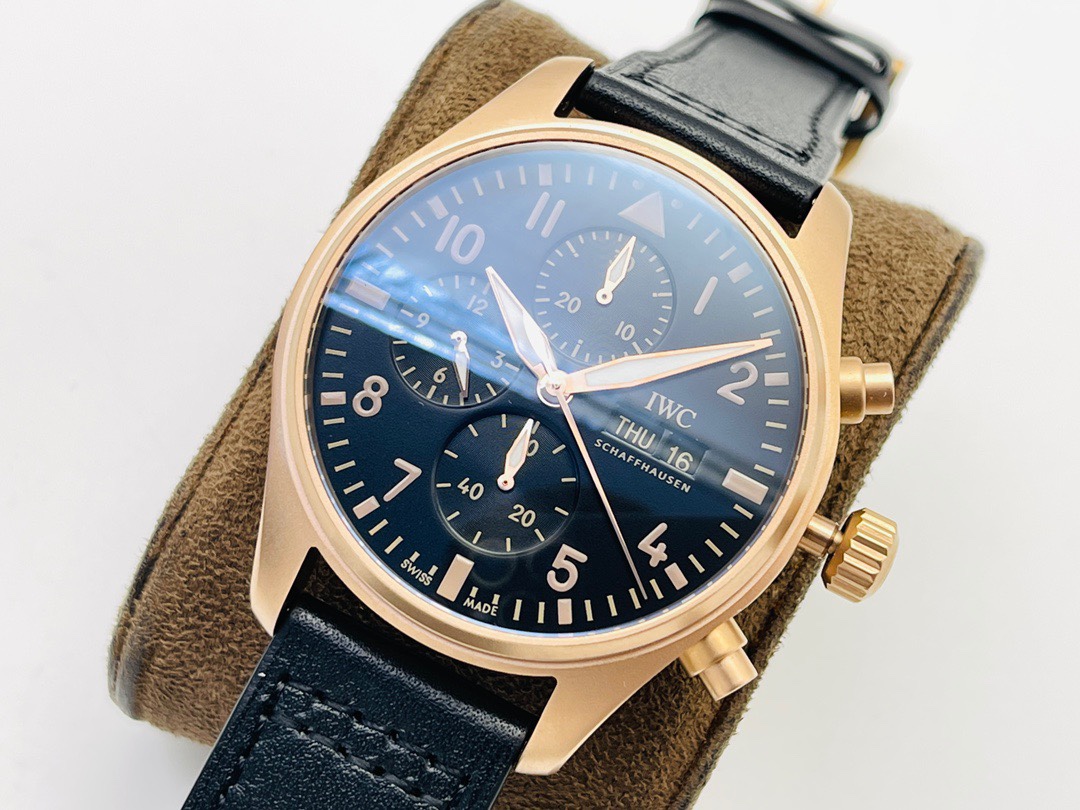 iwc パイロット偽物 新商品 シンプル  腕時計 ファッション 防水 ハンサム ブラック_3