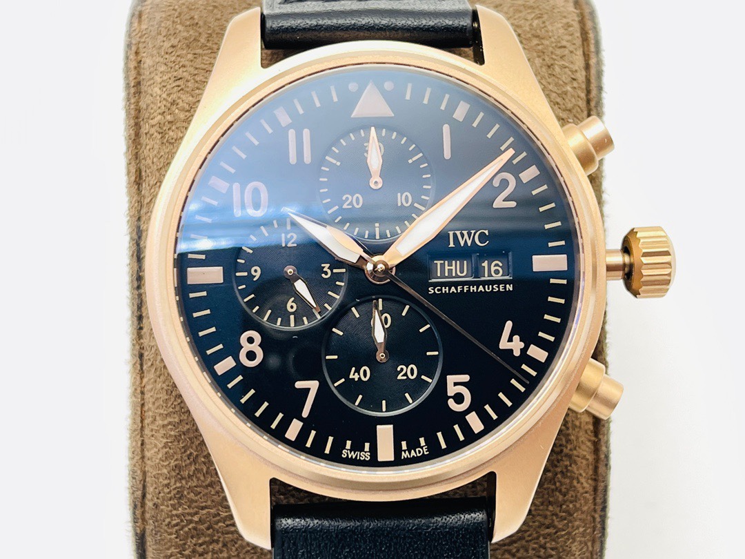 iwc パイロット偽物 新商品 シンプル  腕時計 ファッション 防水 ハンサム ブラック_4