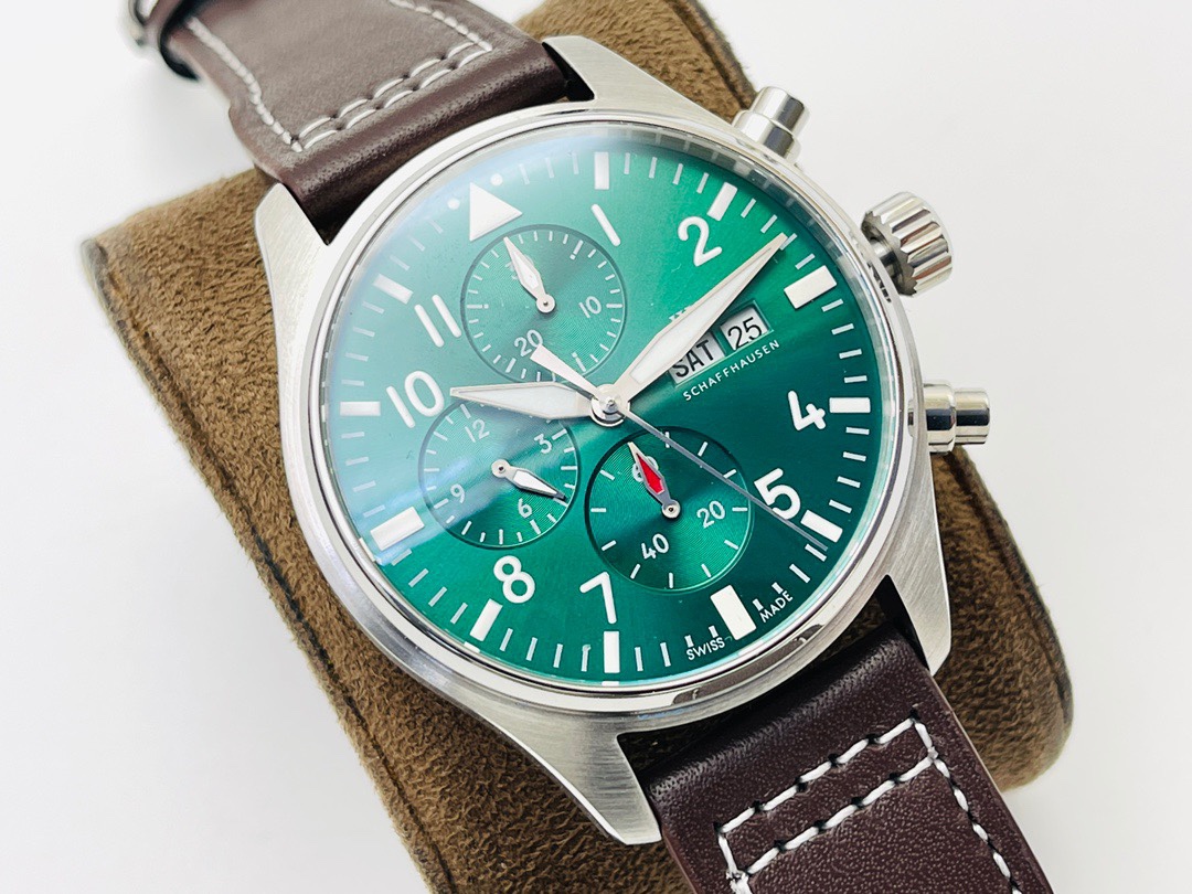 iwc パイロット ウォッチN級品 シンプル  腕時計 ファッション 防水 ハンサム グリーン_2
