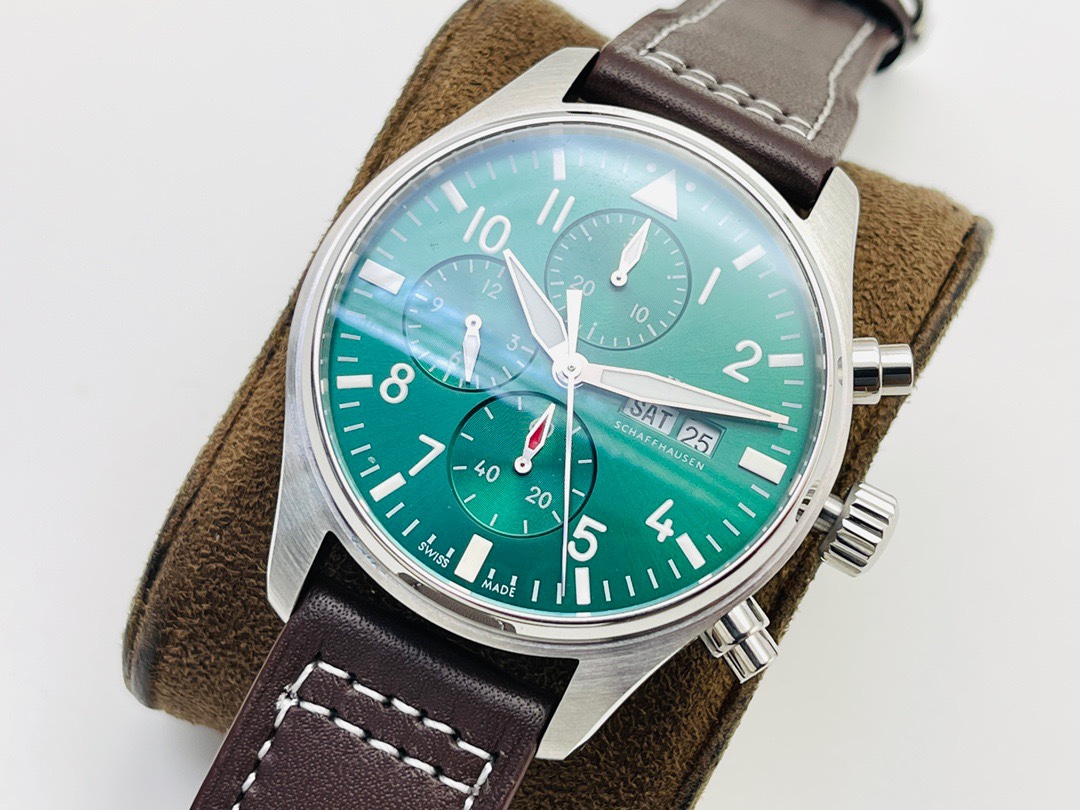 iwc パイロット ウォッチN級品 シンプル  腕時計 ファッション 防水 ハンサム グリーン_3
