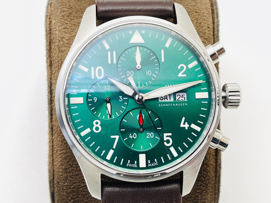 iwc パイロット ウォッチN級品 シンプル  腕時計 ファッション 防水 ハンサム グリーン_4