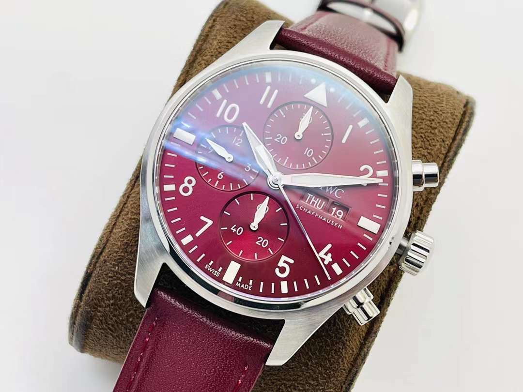 iwc パイロット ウォッチ スーパーコピー シンプル  腕時計 ファッション 防水 ハンサム レッド_3