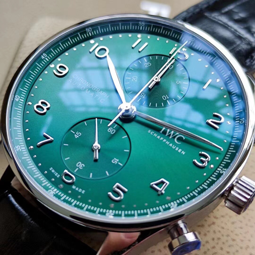 大人気でお買い得な iwc ポルトギーゼ偽物 ハンサム 紳士  腕時計 防水 IW371615 グリーン_7
