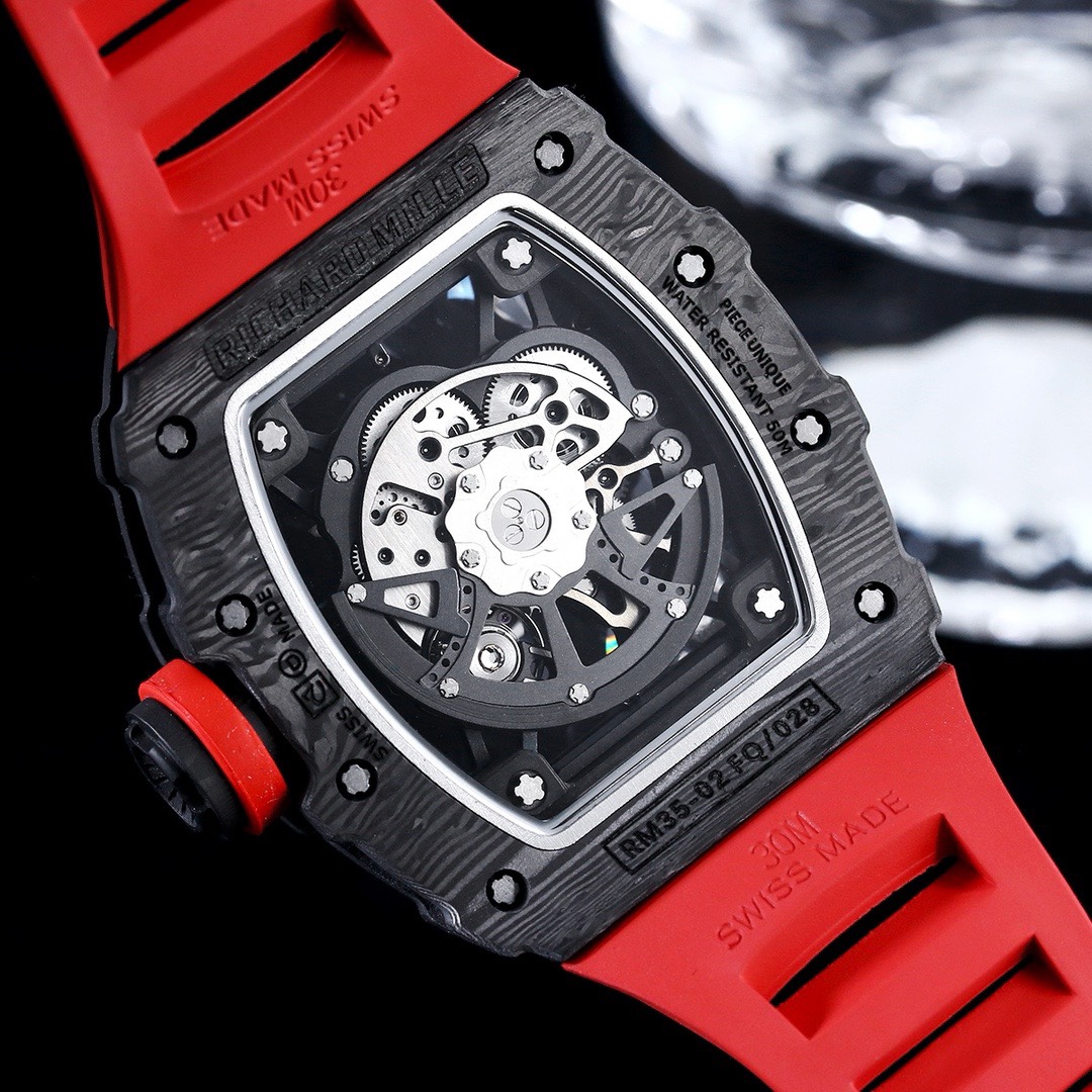 高級腕時計 リシャールミルスーパーコピー RM 35-02 防水 ウォッチ 腕時計 ファッション感 レッド_8