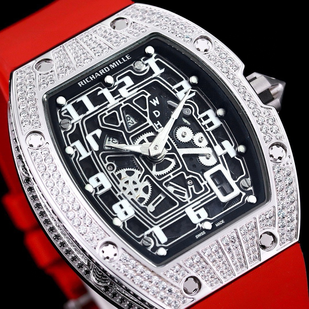 大販売 リシャール ミル 買う にはコピー RM67-01 腕時計  防水 ウォッチ ダイヤ飾り 多色可選_6