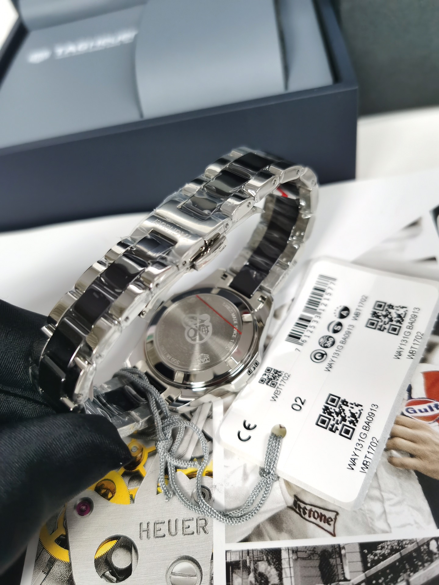 タグホイヤーアクアレーサー レディース偽物 スチールバンド ウォッチ 腕時計 ダイヤ飾り ブラック_8