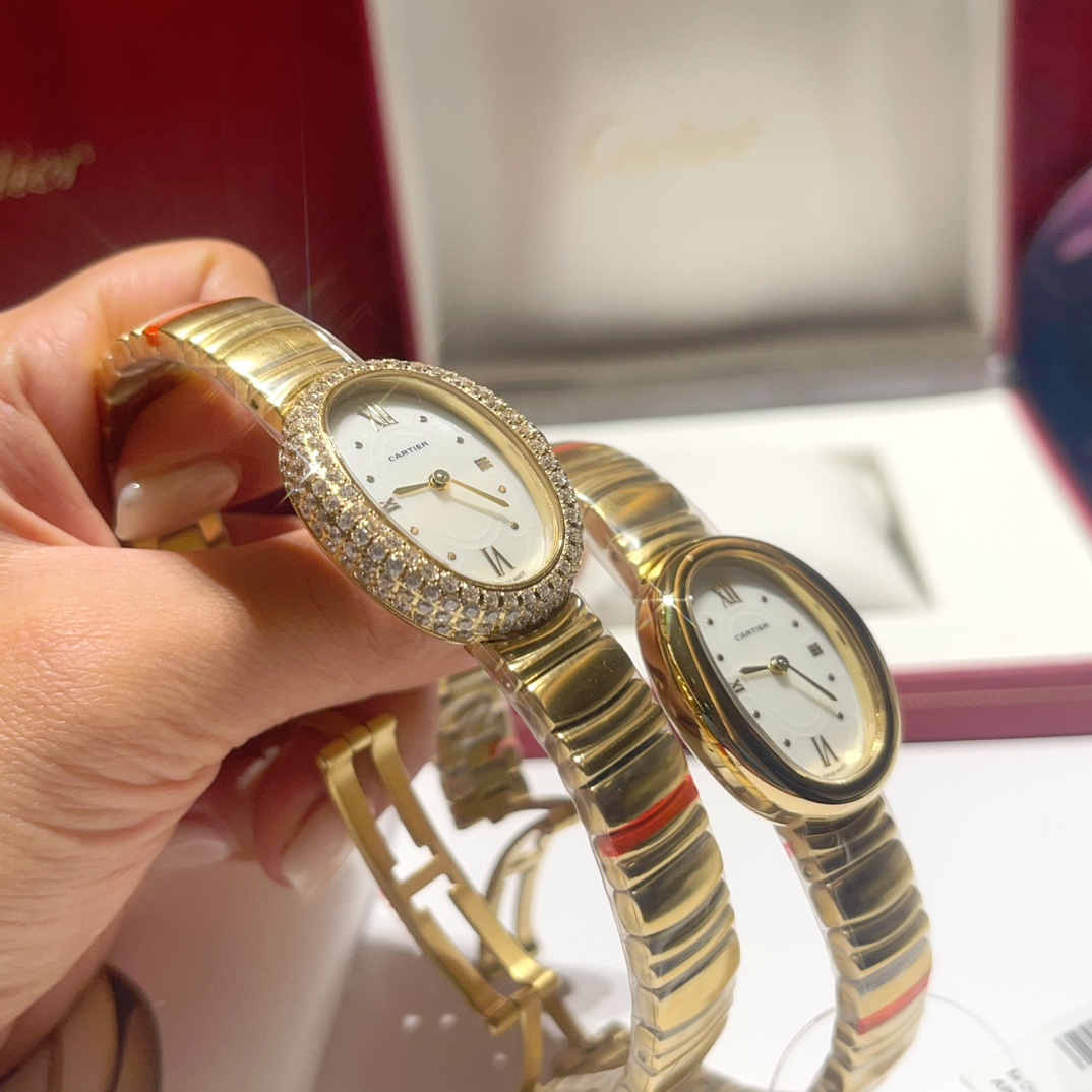 カルティエ ベニュワール アンティーク偽物 1920 ダイヤ飾り 腕時計 ウォッチ 優雅レディ ゴールドケース_5