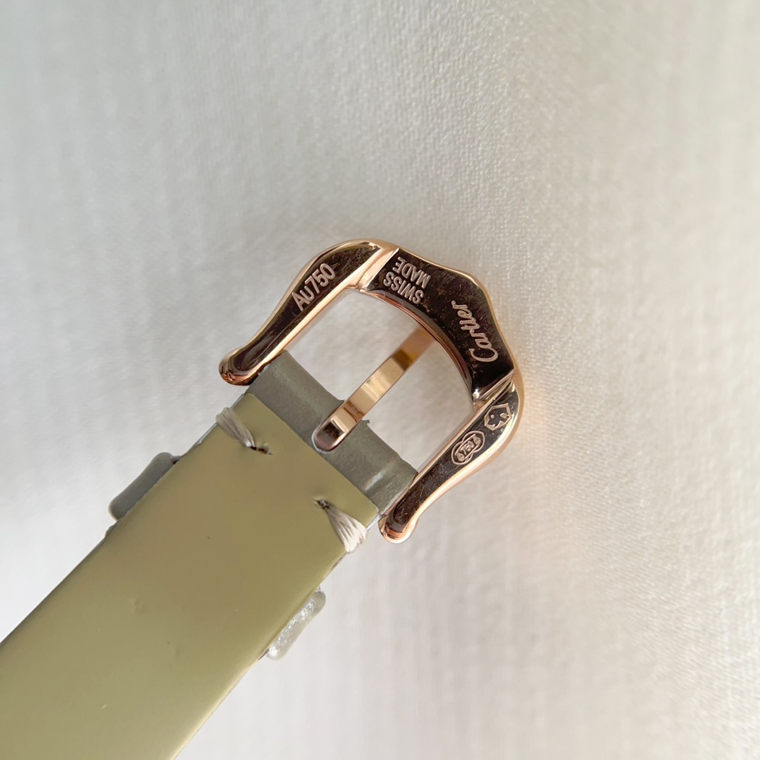 カルティエ ベニュワール 復刻偽物 腕時計 ウォッチ 優雅レディ ダイヤ飾り スチールバンド グリーン_9