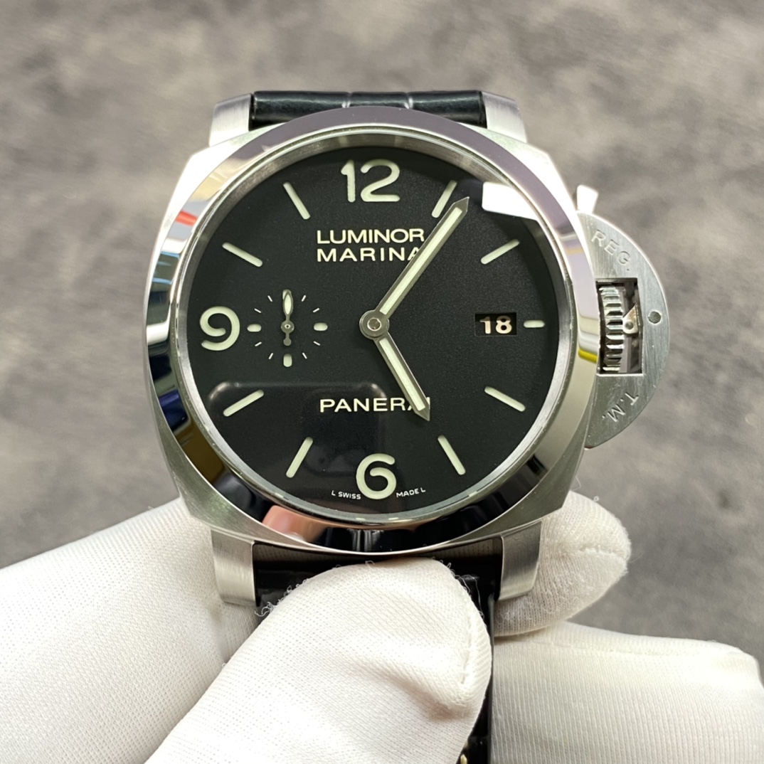 パネライ 腕時計 メンズ偽物 ルミノール LUMINOR MARINA ウォッチ ファッション 防水 ブラック_1